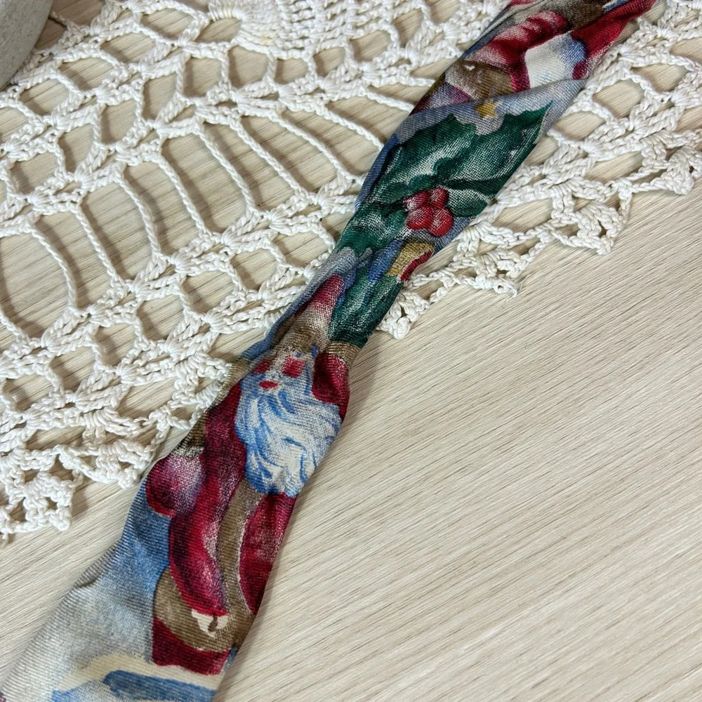 Mark Alexander Mens‎ Christmas Santa Claus Silk Necktie Festive Holiday